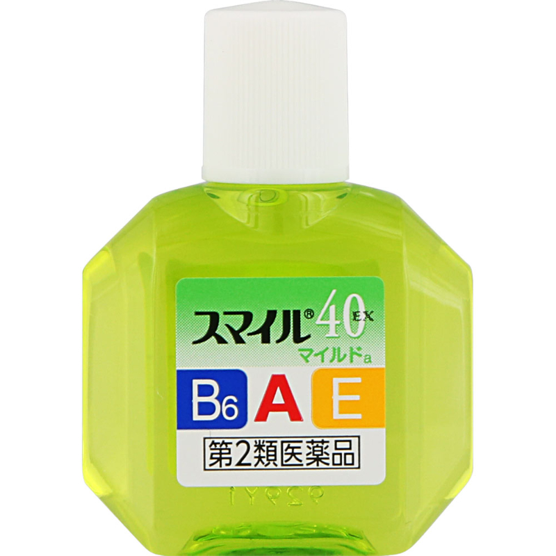 日本境內 獅王LION smile 40EX 40 Mild眼藥水【綠色】15ml-(長期團)-1.png